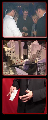 table magician, close up magic, mix and mingle entertainment